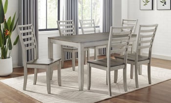 Abacus Alabaster and Honey 5-Piece Dining Set