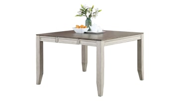 Abacus Alabaster and Honey Counter Height Dining Table