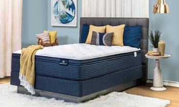 Sleep in cooling comfort from Serta with this pillowtop mattress.