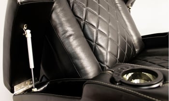 Quilted Top-Grain Leather Transformer Theater Recliner