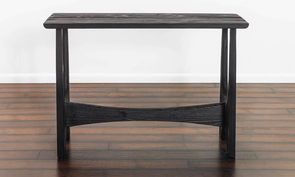 Tanner Black Console Table The Dump