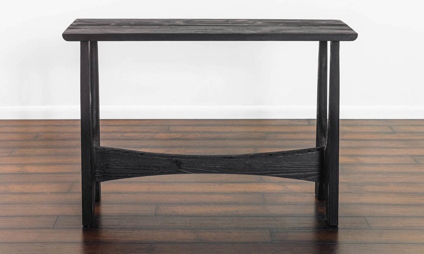 Tanner Black Console Table The Dump