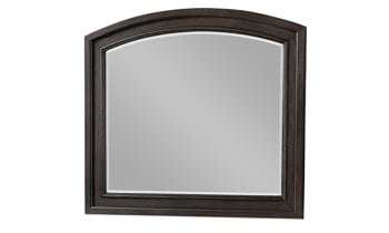 Mirror from Avalon Furniture in a dark brown has the look and feel of a traditional bedroom keeping it looking timeless.