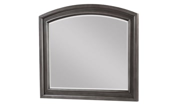 Mirror from Avalon Furniture in a neutral Gray has the look and feel of a traditional bedroom keeping it looking timeless.