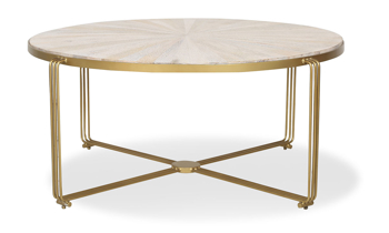 Handcrafted cocktail table that was made in India by Artesia Home.