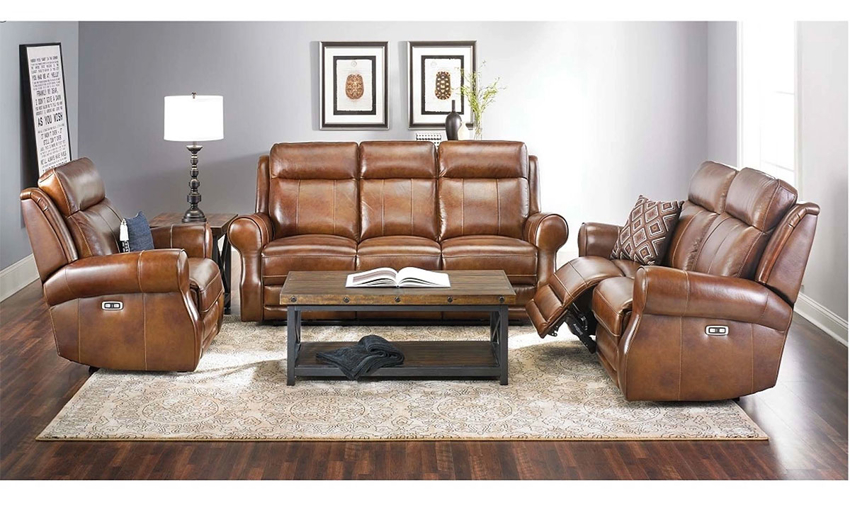 Chestnut Brown Leather Recliner The