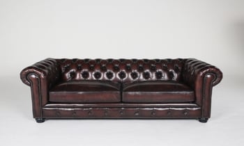 95" long classic chesterfield sofa.