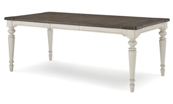 Detailed image of the top of the table from the Brookhaven Dining Table.