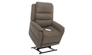 Lift recliner helps you ease in and out of your power chair.