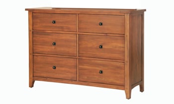 Dresser made of solid Mahogany wood.
