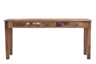 Nepal 70-Inch Handcrafted Solid Wood Console Table