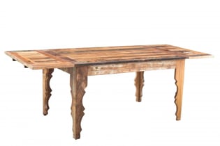 Bali Handmade Solid Wood Extension Dining Table