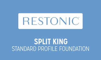 Restonic 9” Biltmore Standard Split King Mattress Foundation