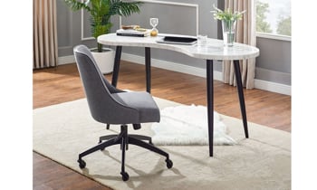 Kinsley Gray Swivel Desk Chair
