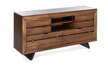 Carpentry Live Edge Solid Pine 60-inch Entertainment Console