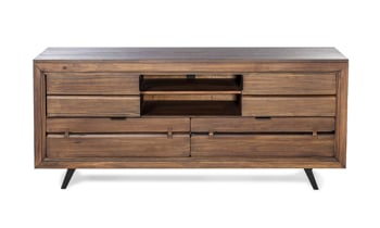 Carpentry Live Edge Solid Pine 70-inch Entertainment Console