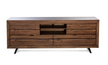 Carpentry Live Edge Solid Pine 80-inch Entertainment Console