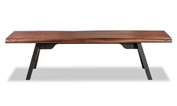 Rustic dining bench from Rotta Furniture handmade from Brazilian Solid Pine.