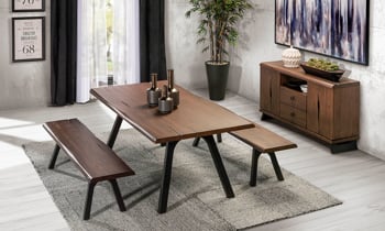 Butterfly joinery on the Rotta Denver dining set.