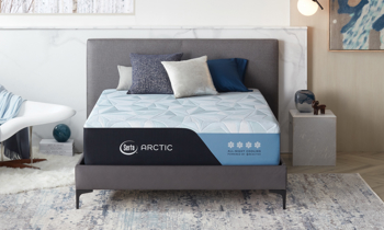 All of the layers that make up the Serta Arctic Premier Memory Foam Firm Mattress.