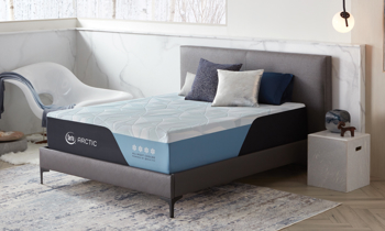 Cooling sleep on an American made mattress from Serta.