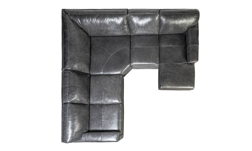 Corner Sectional 5-Seat Right Chaise – Medici Gray | The Dump 