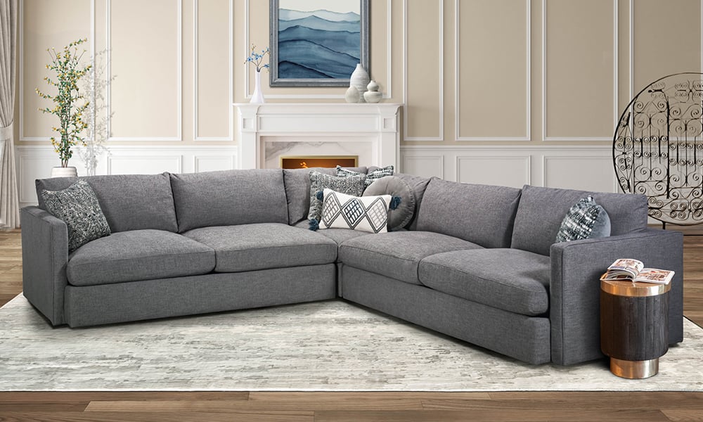 Corner Sectional Lincoln Park Charcoal
