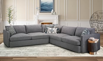 Lincoln Park Charcoal 3-Piece Corner Sectional