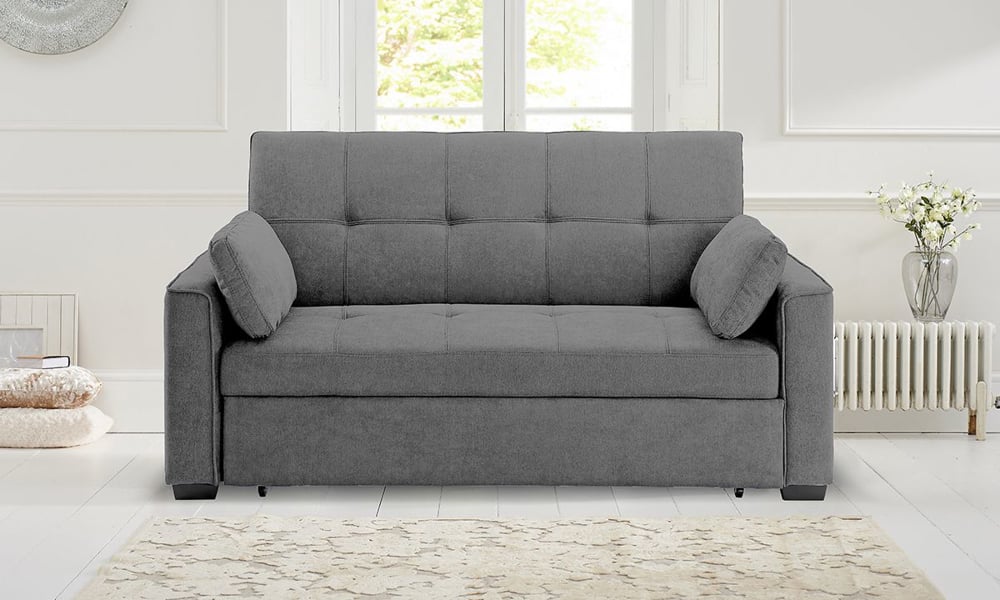 Nantucket Queen Sleeper Sofa Light Gray The Dump Furniture Outlet