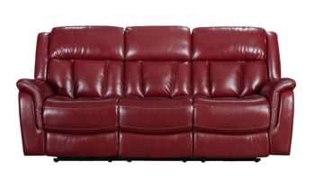 Power reclining leather sofa from Kinetic Home.