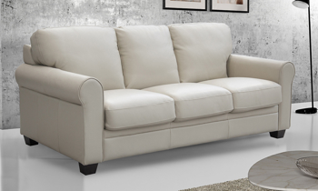 Dorado Cream Leather Sleeper Sofa
