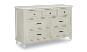 Lakehouse Pebble White 7-Drawer Dresser