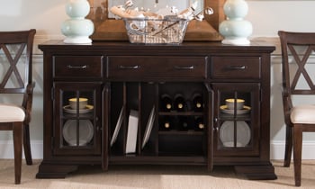 The Thatcher Amber Credenza would look great in any dining room.