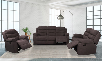 Dawson Brown 3-Piece Reclining Living Room Set