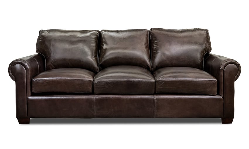 Rocky Mountain Brown Leather Couch