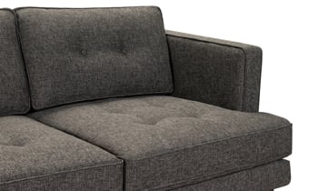 65" wide loveseat is a great size for small space living rooms.