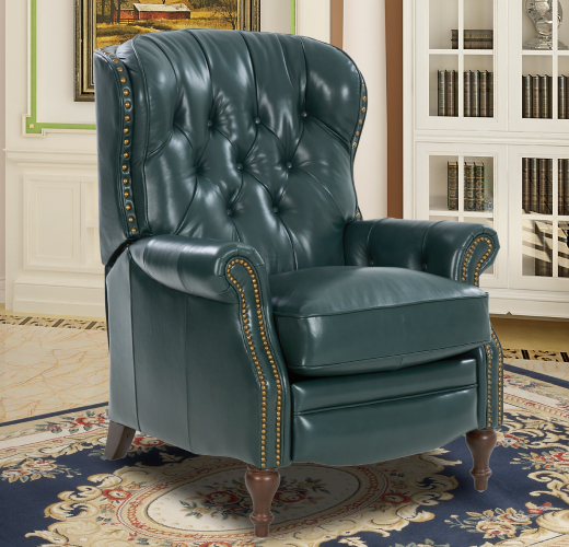 Teal Leather Chair