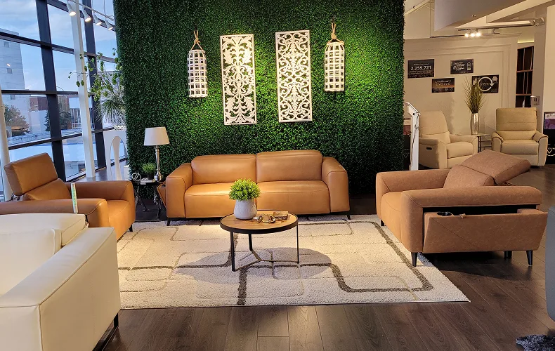 Brown Leather Sofa