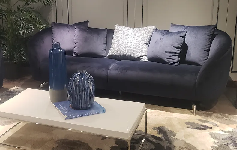 Blue couch